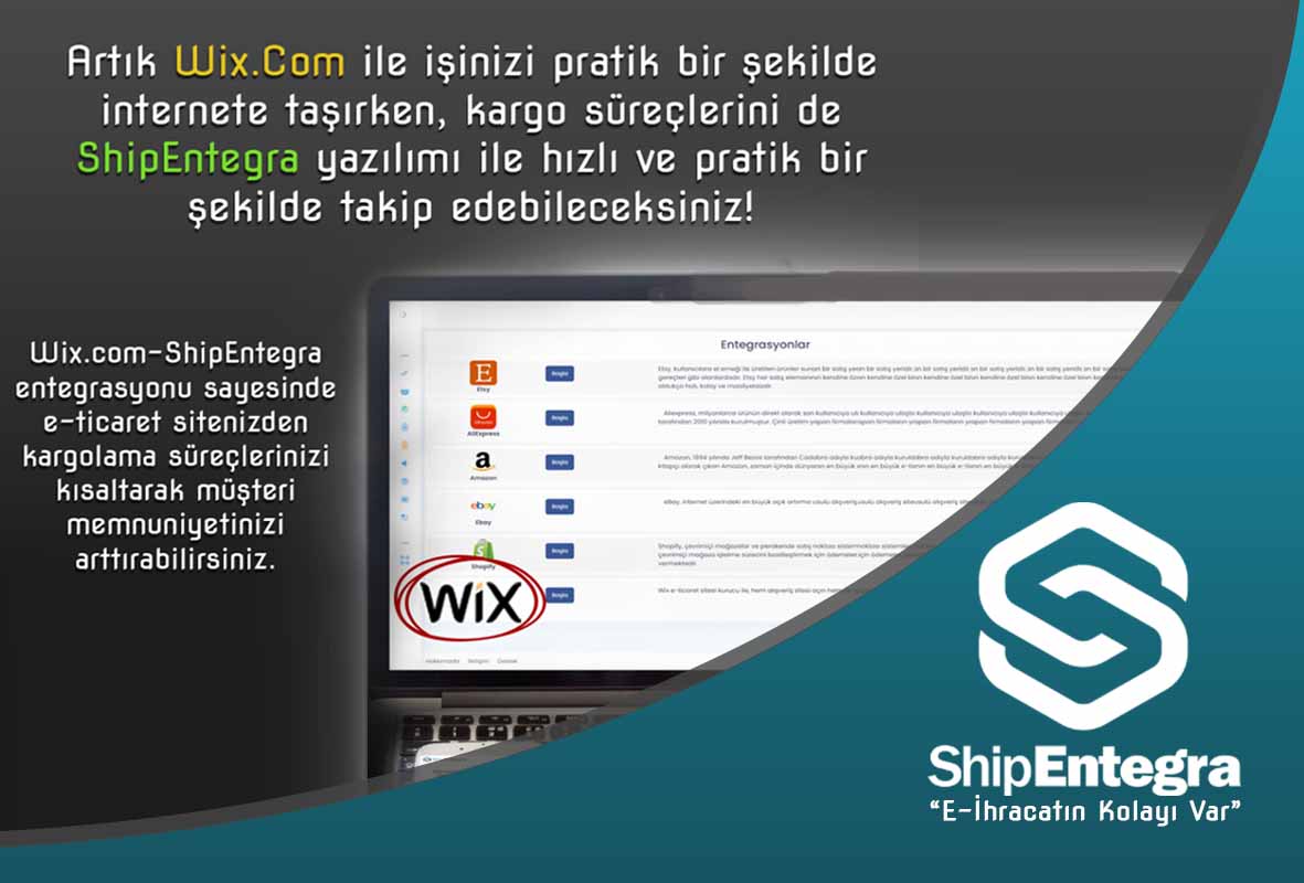 WIX Site Kurulumu & ShipEntegra ile Yurt Dışına Ürün Gönderimi