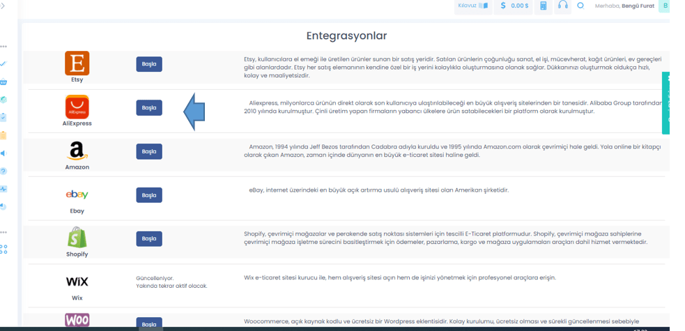 ShipEntegra Pazar Yeri Entegrasyonları